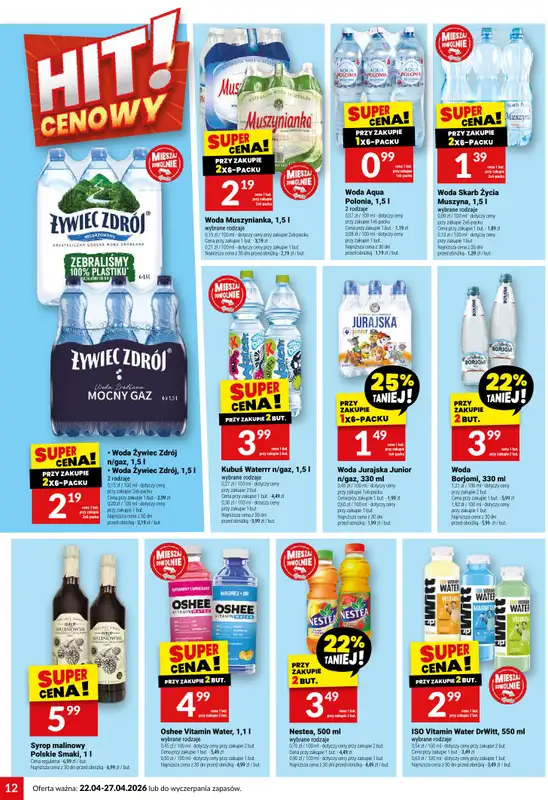 Twój Market - gazetka promocyjna Gazetka od środy 22.04 do poniedziałku 27.04 - strona 12