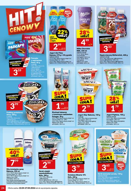 Twój Market - gazetka promocyjna Gazetka od środy 22.04 do poniedziałku 27.04 - strona 24