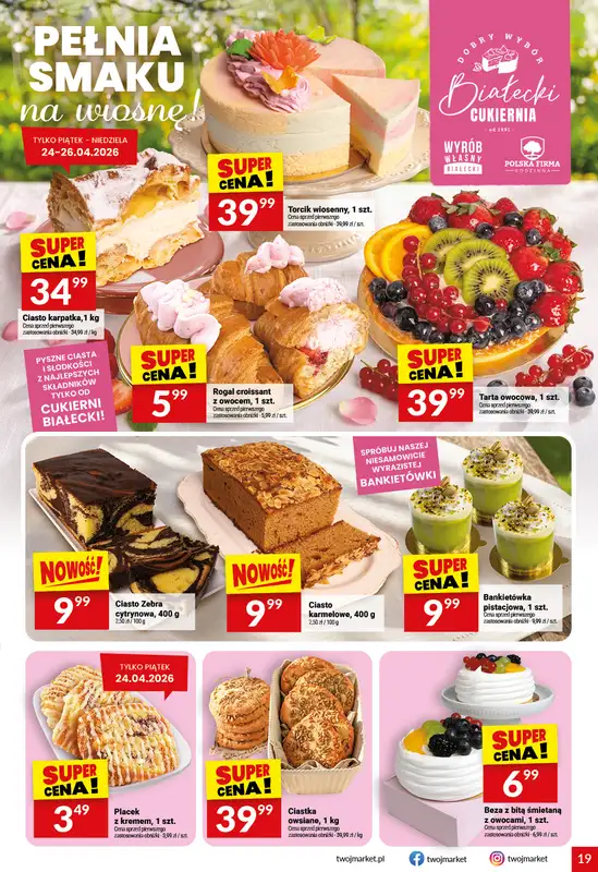 Twój Market - gazetka promocyjna Gazetka od środy 22.04 do poniedziałku 27.04 - strona 19