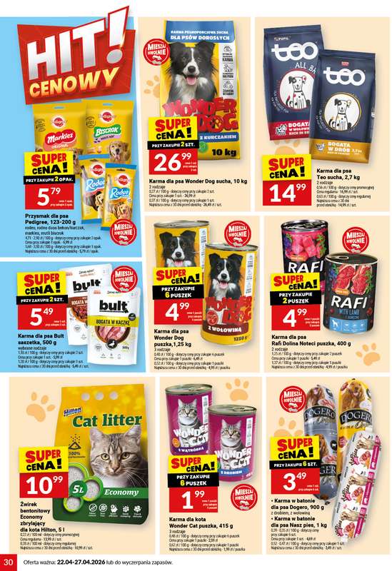 Twój Market - gazetka promocyjna Gazetka od środy 22.04 do poniedziałku 27.04 - strona 30