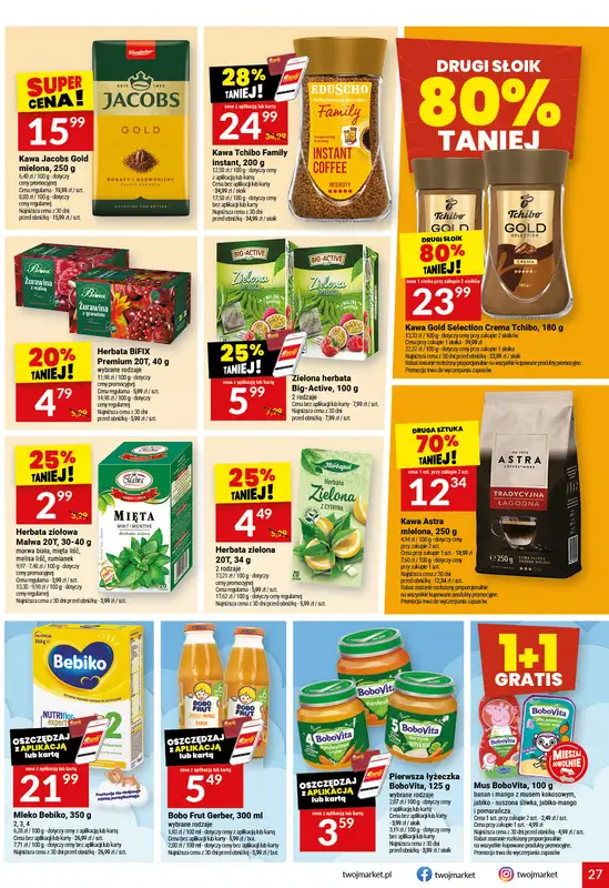 Twój Market - gazetka promocyjna Gazetka od środy 22.04 do poniedziałku 27.04 - strona 27