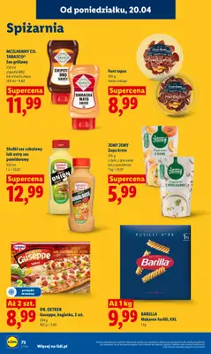 Lidl - gazetka promocyjna Oferta od poniedziałku od poniedziałku 20.04 do środy 22.04 - strona 76