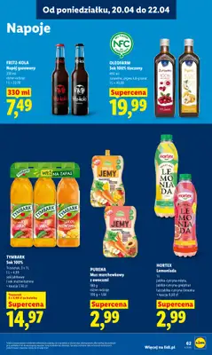 Lidl - gazetka promocyjna Oferta od poniedziałku od poniedziałku 20.04 do środy 22.04 - strona 65
