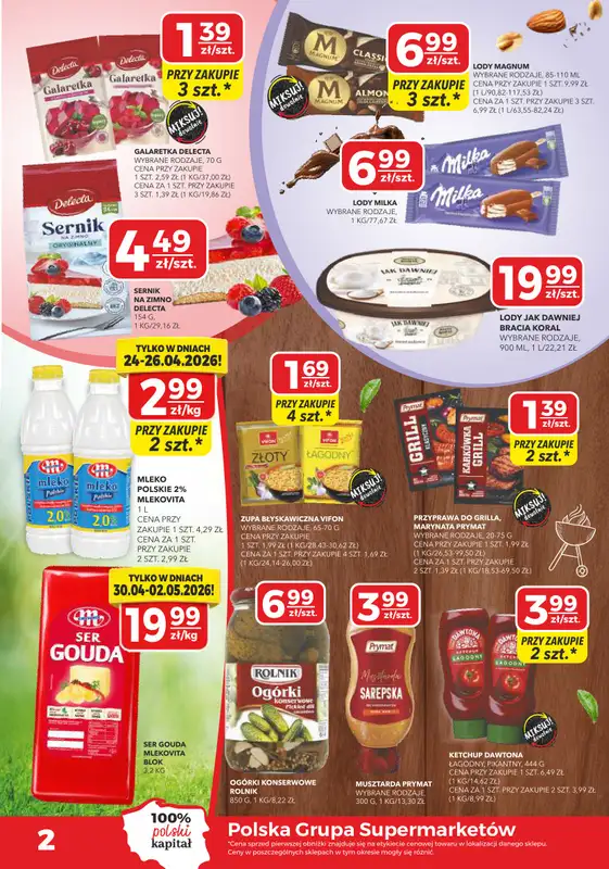 Top Market - gazetka promocyjna Gazetka od czwartku 23.04 do niedzieli 03.05 - strona 2