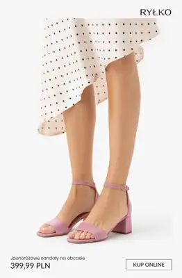 Ryłko - gazetka promocyjna Damskie SANDAŁY na obcasie od 99,99 zł od wtorku 21.04  - strona 8