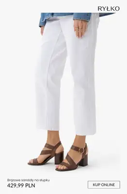 Ryłko - gazetka promocyjna Damskie SANDAŁY na obcasie od 99,99 zł od wtorku 21.04  - strona 9