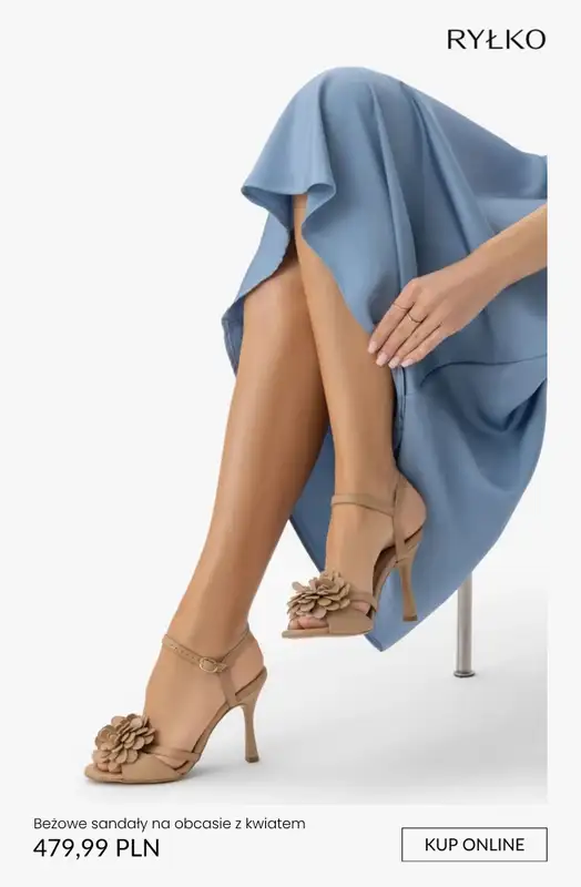 Ryłko - gazetka promocyjna Damskie SANDAŁY na obcasie od 99,99 zł od wtorku 21.04  - strona 6