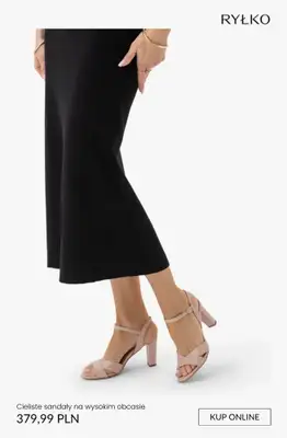 Ryłko - gazetka promocyjna Damskie SANDAŁY na obcasie od 99,99 zł od wtorku 21.04  - strona 3