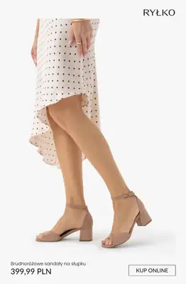 Ryłko - gazetka promocyjna Damskie SANDAŁY na obcasie od 99,99 zł od wtorku 21.04  - strona 4