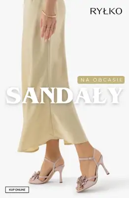 Ryłko - gazetka promocyjna Damskie SANDAŁY na obcasie od 99,99 zł od wtorku 21.04 
