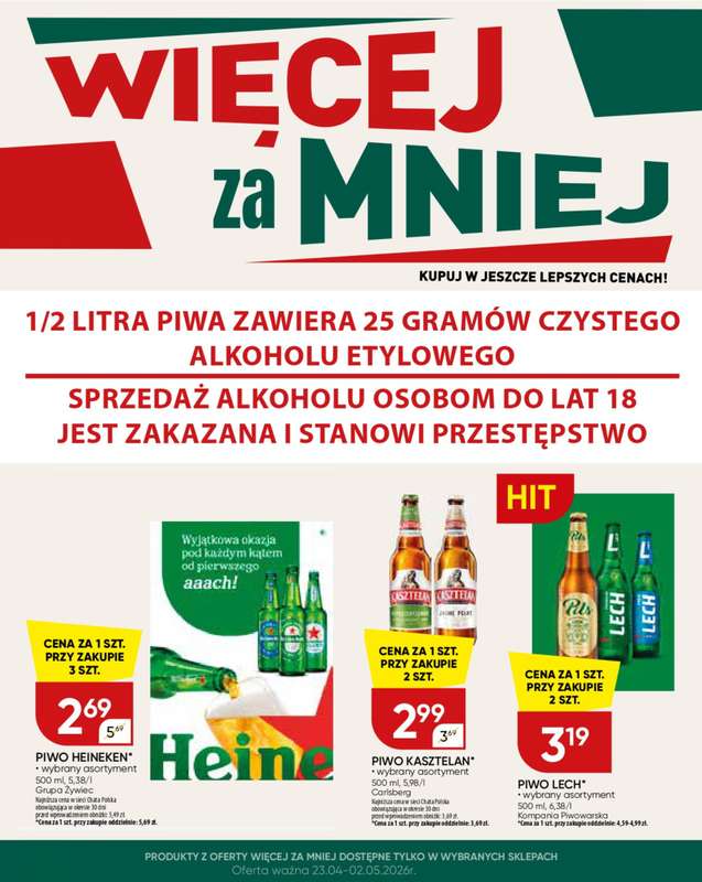 Chata Polska - gazetka promocyjna Więcej za mniej! 23.04-02.05.  do soboty 02.05 - strona 3