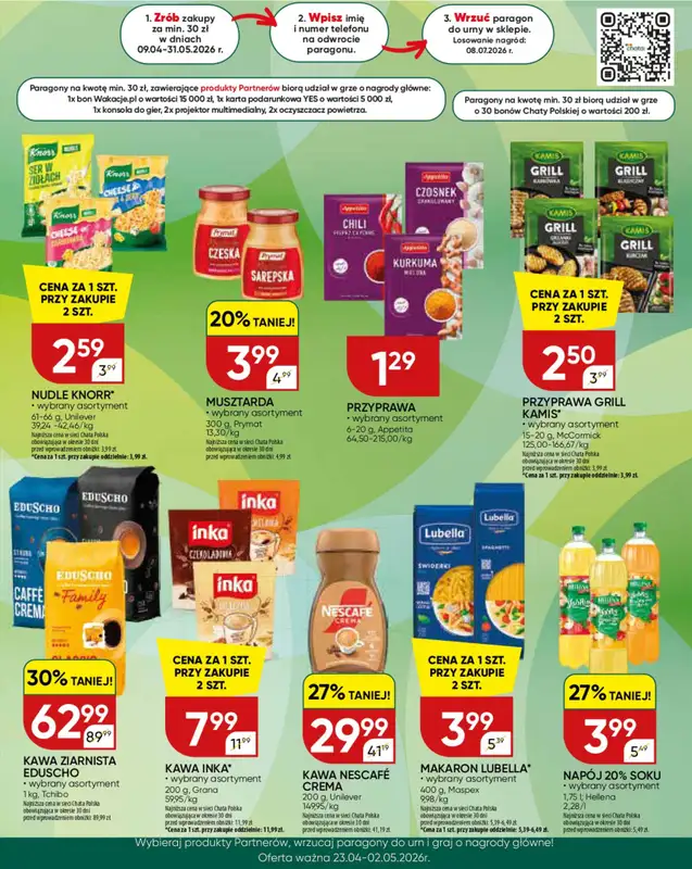 Chata Polska - gazetka promocyjna Zgarniaj wiosenne nagrody 9.04-31.05  do niedzieli 31.05 - strona 5