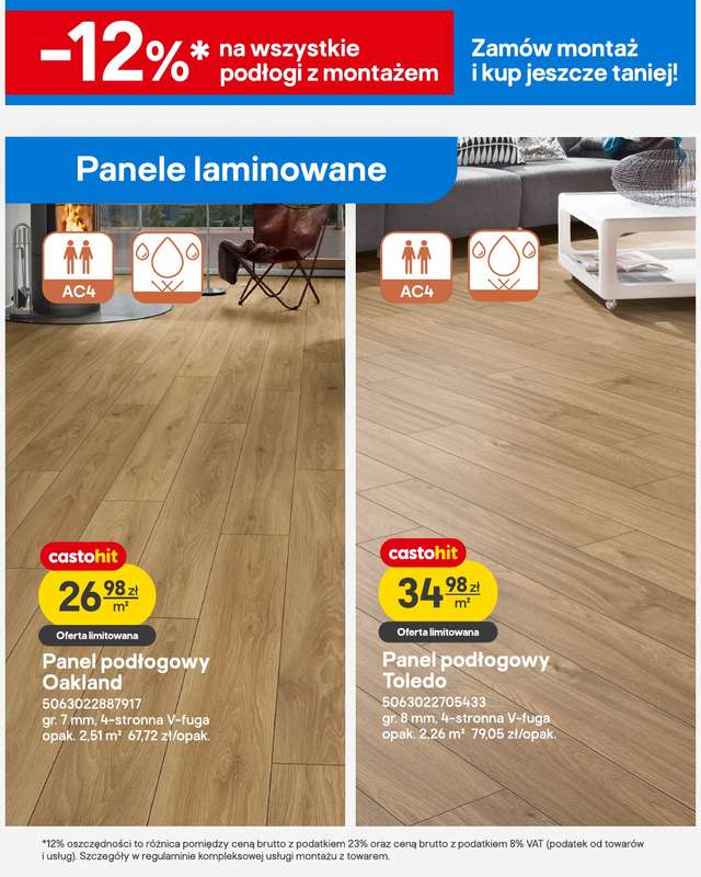 Castorama - gazetka promocyjna Podłogi i drzwi od środy 22.04 do wtorku 12.05 - strona 2