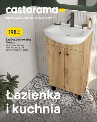 Castorama - gazetka promocyjna Łazienka i kuchnia od środy 22.04 do wtorku 12.05