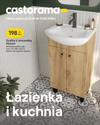 Castorama - gazetka promocyjna Łazienka i kuchnia od środy 22.04 do wtorku 12.05