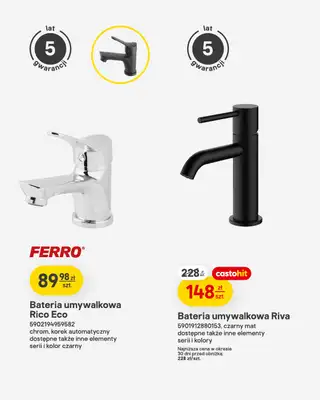 Castorama - gazetka promocyjna Łazienka i kuchnia od środy 22.04 do wtorku 12.05 - strona 10