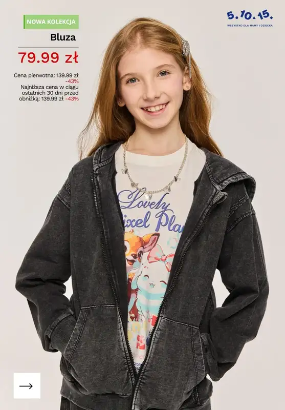 5.10.15 - gazetka promocyjna Ubrania dla dzieci na Zieloną Szkołę od wtorku 21.04  - strona 4