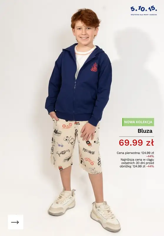 5.10.15 - gazetka promocyjna Ubrania dla dzieci na Zieloną Szkołę od wtorku 21.04  - strona 3