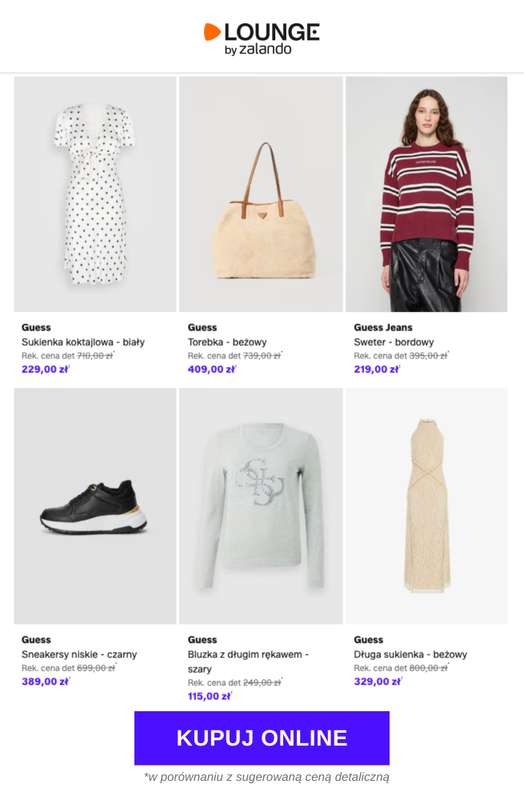 Lounge by Zalando - gazetka promocyjna Do -84% Guess od wtorku 21.04 do czwartku 23.04 - strona 6