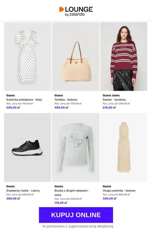 Lounge by Zalando - gazetka promocyjna Do -84% Guess od wtorku 21.04 do czwartku 23.04 - strona 6