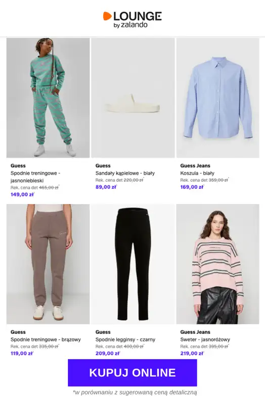 Lounge by Zalando - gazetka promocyjna Do -84% Guess od wtorku 21.04 do czwartku 23.04 - strona 4