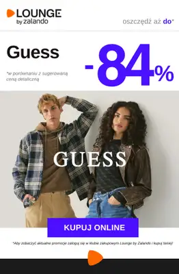 Lounge by Zalando - gazetka promocyjna Do -84% Guess od wtorku 21.04 do czwartku 23.04