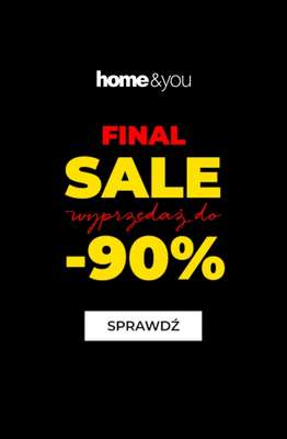 home&you - gazetka promocyjna Final SALE do -90% od wtorku 21.04 