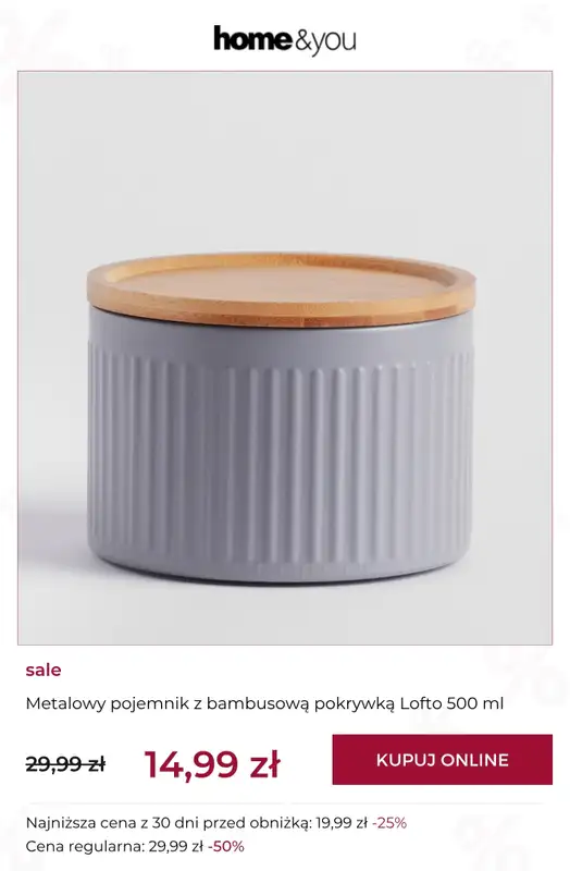 home&you - gazetka promocyjna Final SALE do -90% od wtorku 21.04  - strona 10