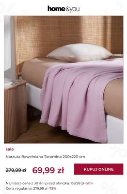 Narzuta Bawełniana Taromina 200x220 cm