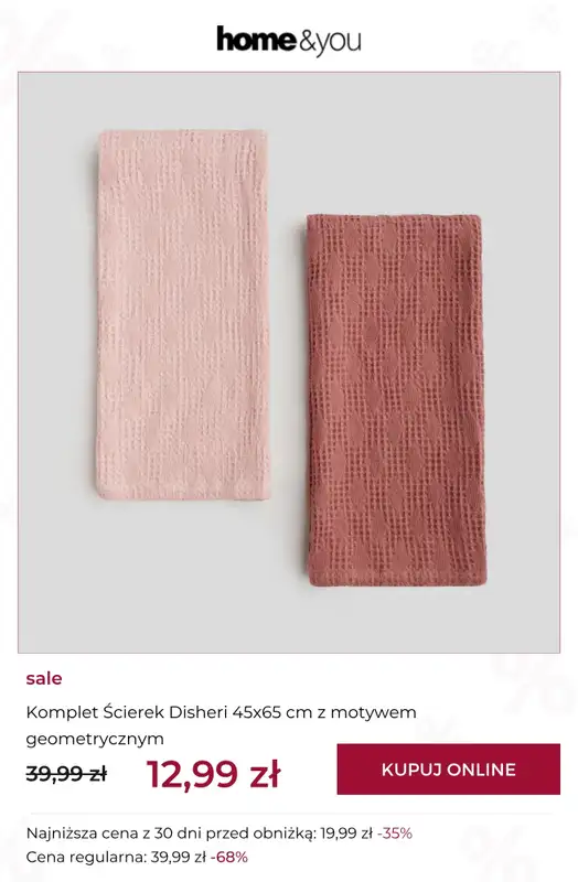 home&you - gazetka promocyjna Final SALE do -90% od wtorku 21.04  - strona 6
