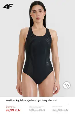 4F - gazetka promocyjna Stroje kąpielowe damskie już od 29,99 zł od wtorku 21.04  - strona 7
