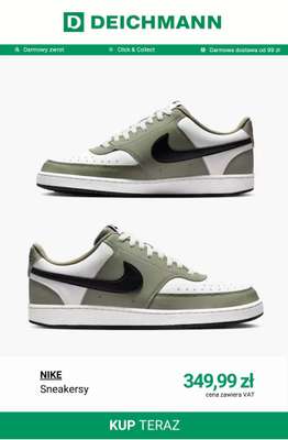 Nike Sneakersy Zielono-Białe