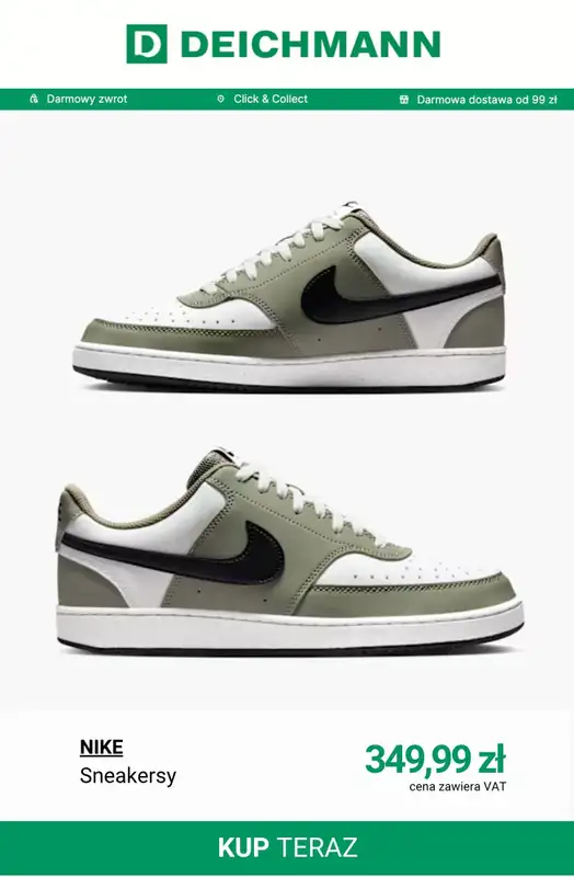 Deichmann - gazetka promocyjna Sneakersy męskie Nike od wtorku 21.04  - strona 12