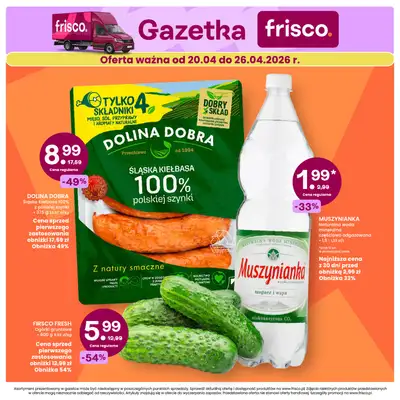 Frisco - gazetka promocyjna Gazetka od wtorku 21.04 do niedzieli 26.04