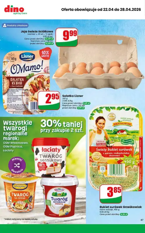 Dino - gazetka promocyjna MEGA promocje! od środy 22.04 do wtorku 28.04 - strona 10