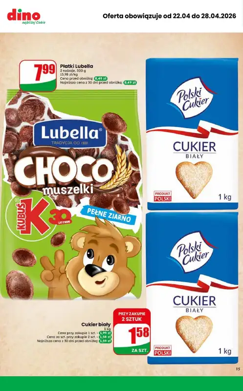 Dino - gazetka promocyjna MEGA promocje! od środy 22.04 do wtorku 28.04 - strona 8