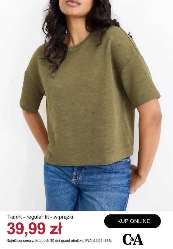 C&A - gazetka promocyjna Do -50% t-shirty i topy damskie od wtorku 21.04  - strona 7