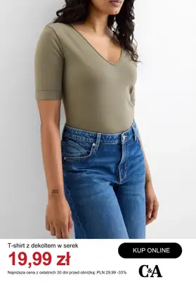 C&A - gazetka promocyjna Do -50% t-shirty i topy damskie od wtorku 21.04  - strona 14