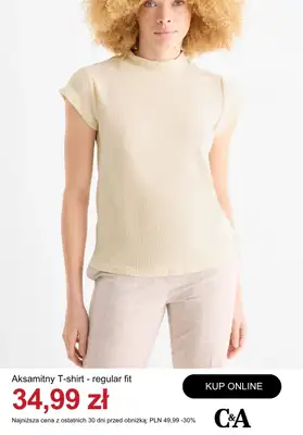 C&A - gazetka promocyjna Do -50% t-shirty i topy damskie od wtorku 21.04  - strona 4