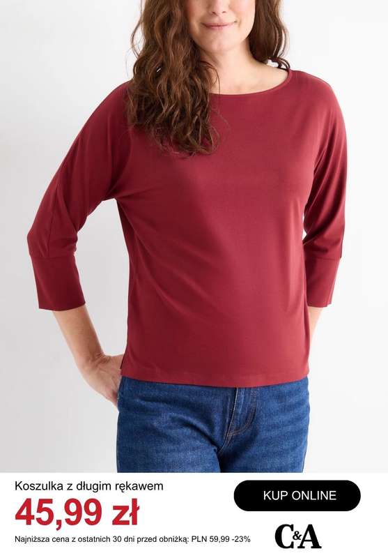 C&A - gazetka promocyjna Do -50% t-shirty i topy damskie od wtorku 21.04  - strona 10