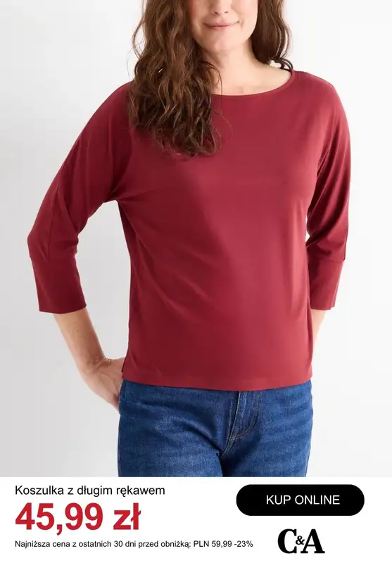 C&A - gazetka promocyjna Do -50% t-shirty i topy damskie od wtorku 21.04  - strona 10