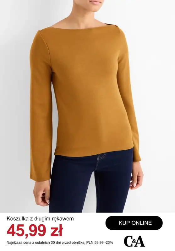 C&A - gazetka promocyjna Do -50% t-shirty i topy damskie od wtorku 21.04  - strona 5