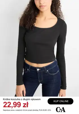 C&A - gazetka promocyjna Do -50% t-shirty i topy damskie od wtorku 21.04  - strona 8