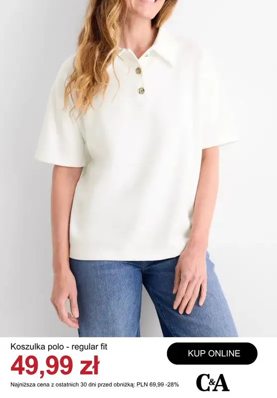 C&A - gazetka promocyjna Do -50% t-shirty i topy damskie od wtorku 21.04  - strona 12