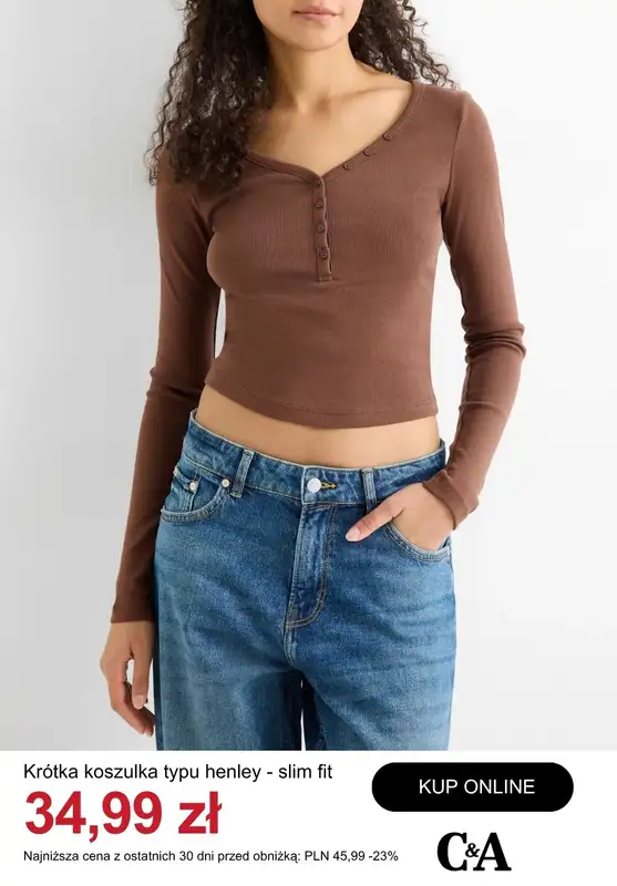 C&A - gazetka promocyjna Do -50% t-shirty i topy damskie od wtorku 21.04  - strona 6