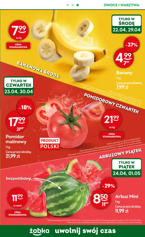 Żabka - gazetka promocyjna Gazetka Spożywcza od środy 22.04 do wtorku 05.05 - strona 11