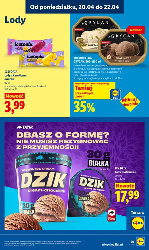Lidl - gazetka promocyjna Oferta od poniedziałku od poniedziałku 20.04 do środy 22.04 - strona 61