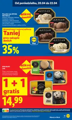 Lidl - gazetka promocyjna Oferta od poniedziałku od poniedziałku 20.04 do środy 22.04 - strona 31
