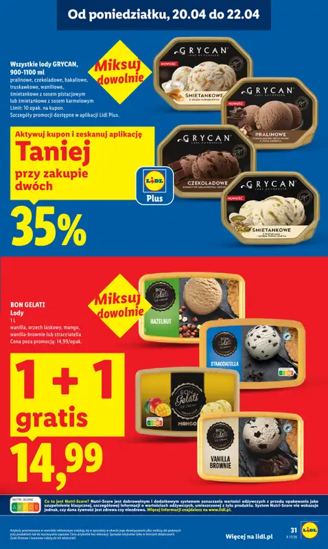 Lidl - gazetka promocyjna Oferta od poniedziałku od poniedziałku 20.04 do środy 22.04 - strona 31