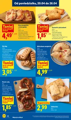 Lidl - gazetka promocyjna Oferta od poniedziałku od poniedziałku 20.04 do środy 22.04 - strona 44